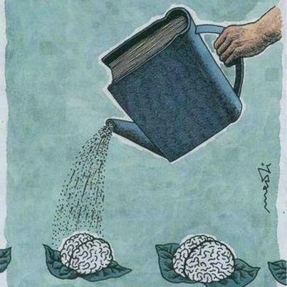 Reading helps the brain grow.