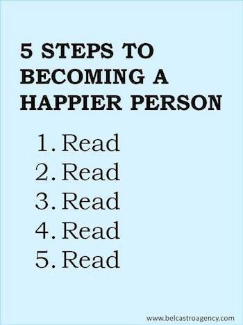 Reading will make you happier.