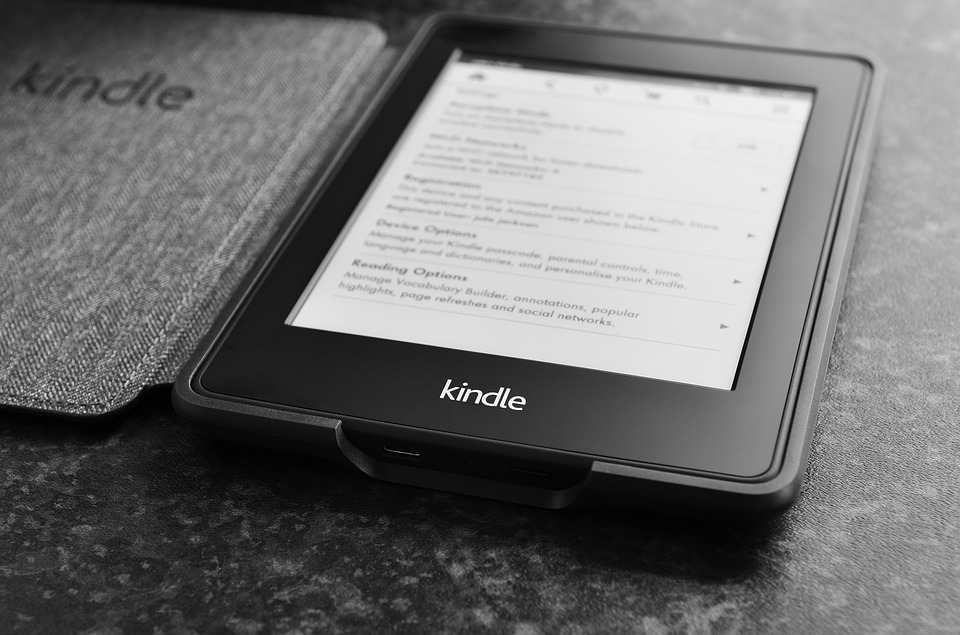 Kindle eReader with built in light