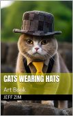 Cats Wearing Hats Art Jeff Zim