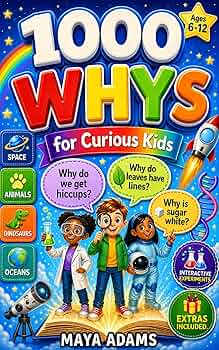1000 Whys for Curious Kids: DIY Fun, Wow Facts & Brain-Boosting Activities in 25 Categories including Science, Space, Animals, History & Future Life